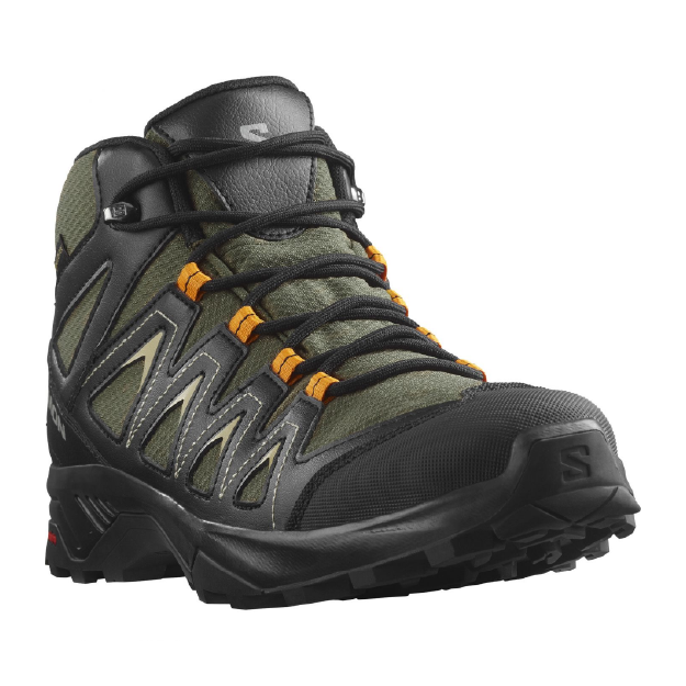 Salomon X Braze Mid GTX - Black/Olive - Image 2