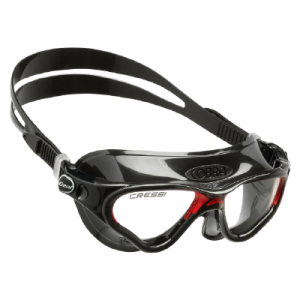 Cressi Cobra Swim Goggles - Black/Red