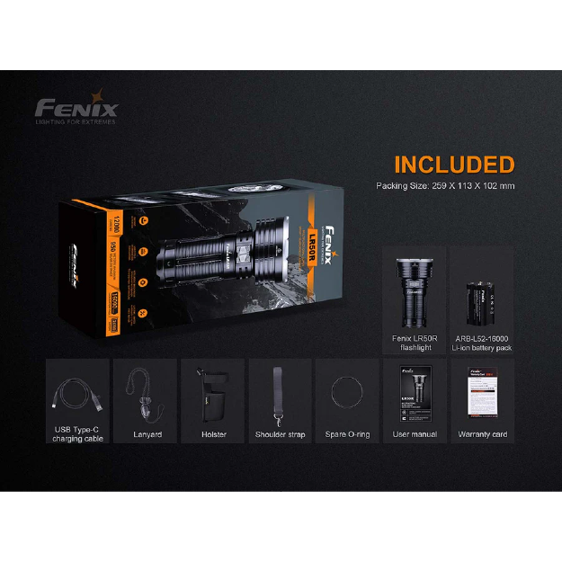 Fenix LR50R Rechargeable Flashlight - Image 4