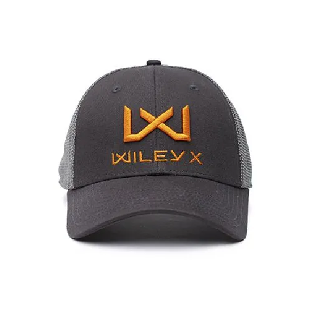 Wiley X Trucker Cap - Dark Grey/Orange - Image 2