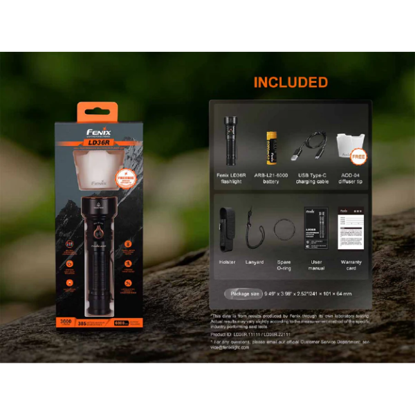 Fenix LD36R Multicolor Flashlight - Flame Camo - Image 4