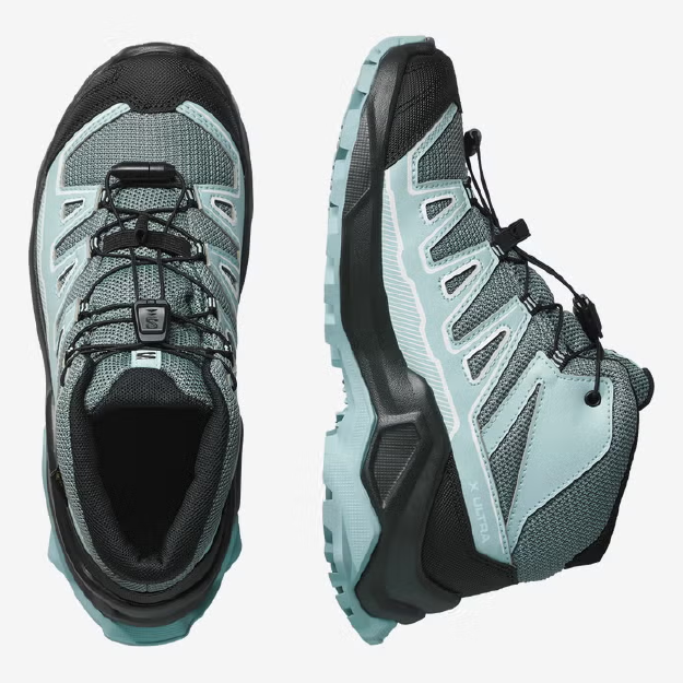 Salomon X Ultra Mid Gore-Tex Junior - Turbulence/Black - Image 2