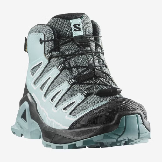 Salomon X Ultra Mid Gore-Tex Junior - Turbulence/Black - Image 3