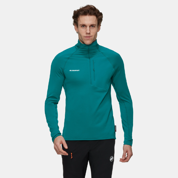 Mammut Aenergy ML Half Zip Pull Men - Deep Teal - Image 2