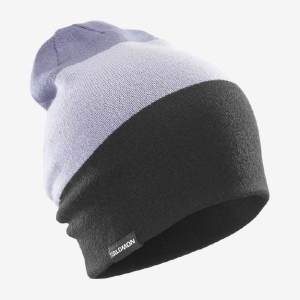 Salomon Flatspin Reversible Beanie - Deep Black/Cosmic Sky