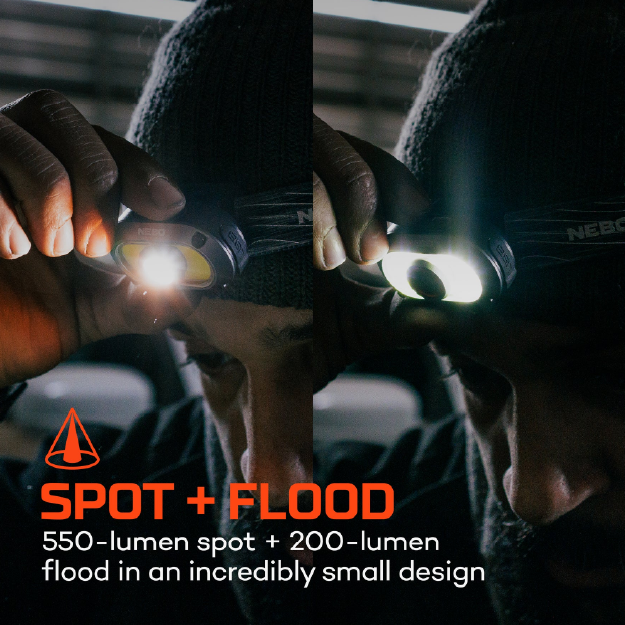 Nebo Headlamp Mycro 550 - Grey - Image 3