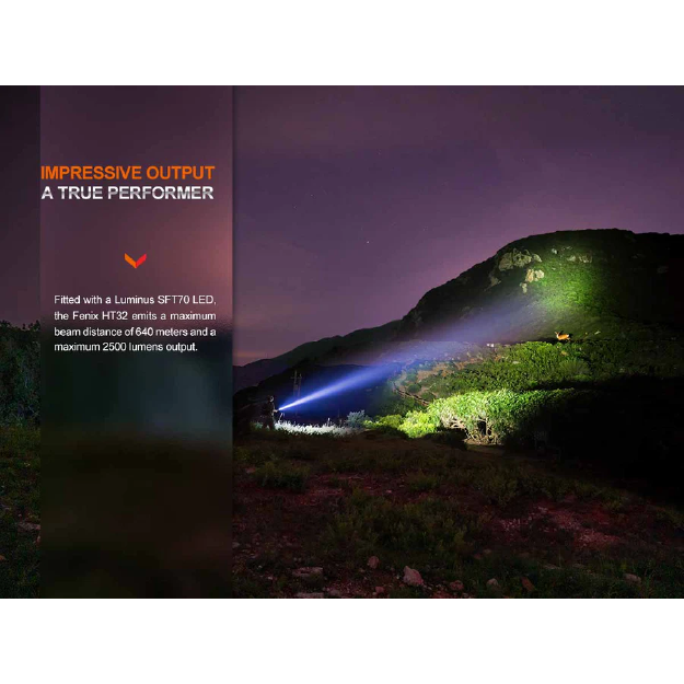 Fenix HT32 Flashlight - Red/Green LEDs - Image 2