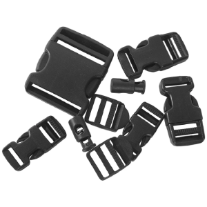 Miltec Buckle Set Black - 9 pcs